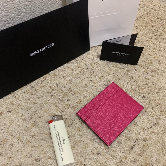 SAINT LAURENT PARIS CREDIT CARD CASE IN SMOOTH LEATHER - Picture 3 of 7